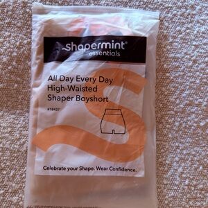 Shapermint Essentials High-Waisted Shaper Boyshort in Tan